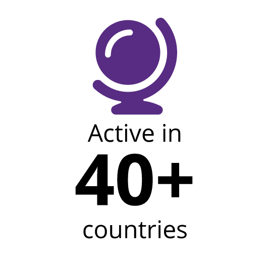 Image showing that Modaxo is active in more than 35 countries